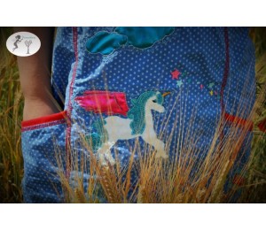 Kleine Stickserie Einhorn - Be pure Be unique